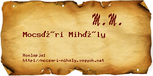 Mocsári Mihály névjegykártya